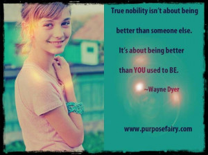 True nobility isn't about being better than someone else.