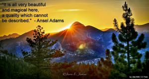 Yosemite – Ansel Adams quote