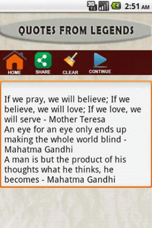 The app includes Motivational quotes from personalities of various ...