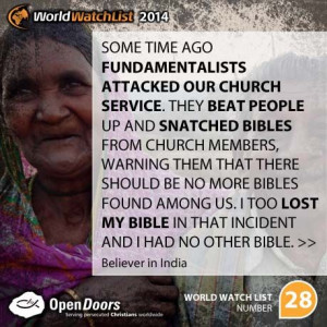 ... Indian Church in the face of fierce persecution. http://ht.ly/sshMz
