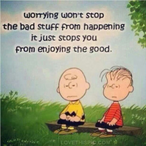 Charlie Brown's good advice!!
