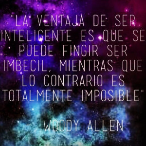 Woody Allen - Very clever !!!
