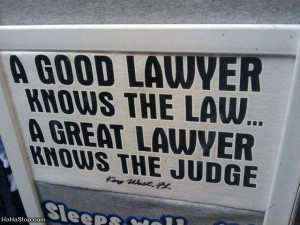 Good lawyer knows the law