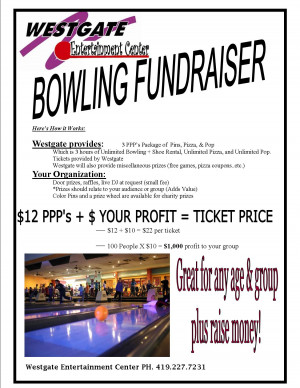 Bowling Fundraiser Flyer Template
