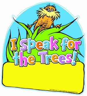 Eureka The Lorax Project I Speak for the Trees 5-Inch Paper Cut-Outs ...