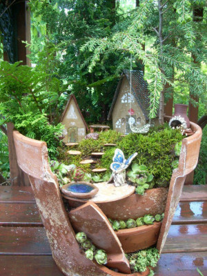 ... ://www.etsy.com/listing/98131287/fairy-garden-broken-planter-kit Like