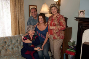 Mr. Plum), Katherine Heigl (center,as Stephanie Plum) and Debra Monk ...