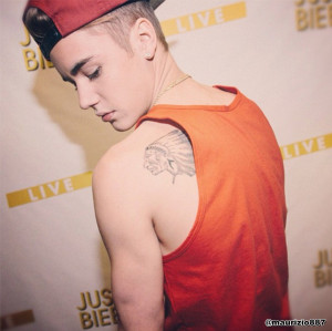 Justin Bieber justin bieber new Tattoo 2013