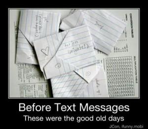 letters...the good old days!!