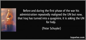 the first phase of the war his administration repeatedly maligned ...
