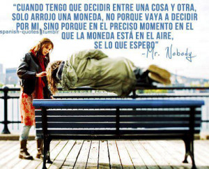 mr nobody #jared leto #película #frases de películas #movie