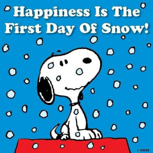 Snoopy and snow