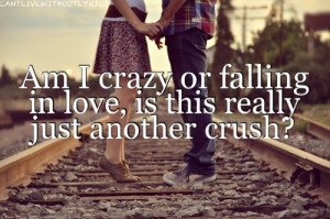 Am i crazy or falling in love, is this really just another crush ?