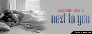 Sleep Better Quote Facebook Cover