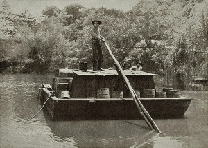 Flatboat on the Mississippi, 1924