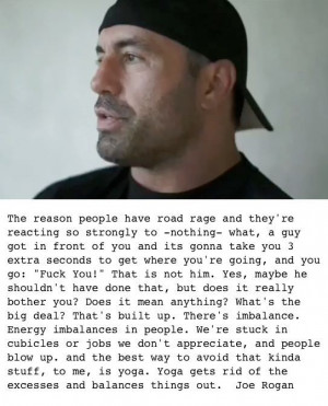 Joe Rogan quote on road rage