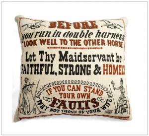 Poor Richard's Almanac Quotes Tea Towel Pillow - Truly Unique