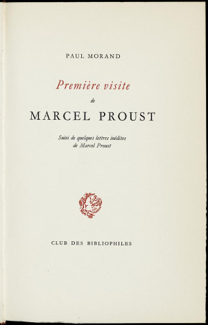 ... Paul Morand. - [Genève] : Club des bibliophiles, 1948. - 57 p. ; 26