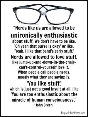 Nerd Quotes John Green