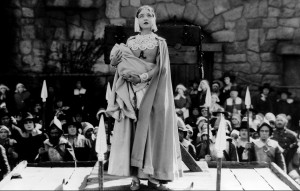 Lilian Gish in the silent film version of THE SCARLET LETTER