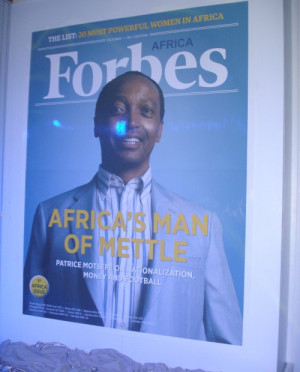 Patrice Motsepe on the cover of the launch edition of Forbes Africa