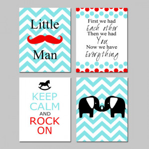... First We Had Each Other Quote, Keep Calm and Rock On, Chevron Elephant