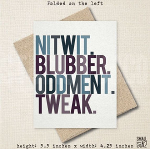 Dumbledore #Nitwit #Blubber #Oddment #Tweak #HarryPotter #Quote #Fun ...