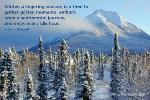 Winter, a lingering season, is a time to gather golden moments, embark ...