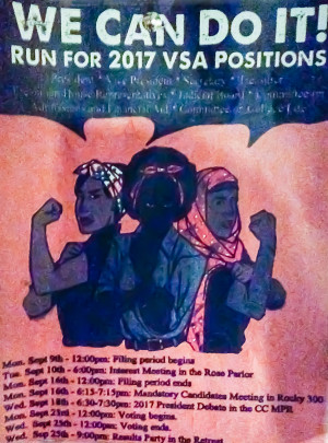 ... to get their name out to the Class of 2017. Photo By: Spencer Davis