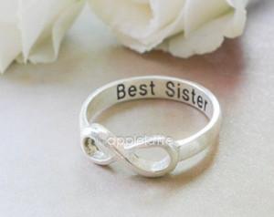 Popular items for sister infinity ring