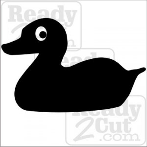 Rubber Ducky vinyl ready vector image