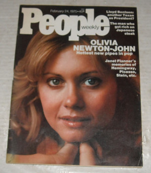 ... about Feb 24, 1975 PEOPLE MAGAZINE OLIVIA NEWTON-JOHN LLOYD BENTSEN