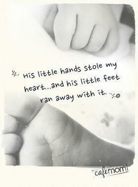 Tattoo idea! With hand print and foot print!: Baby Quotes, Mothers ...