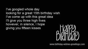15th Birthday Quotes for Girls