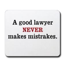 Funny Law Quote Lawyer Mousepad for