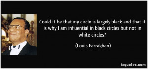 Louis Farrakhan Quote