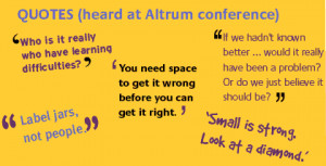 Quotes heard at Altrum conference