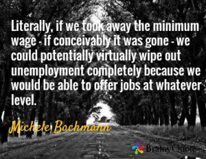 Slavery, perhaps? Michele Bachmann