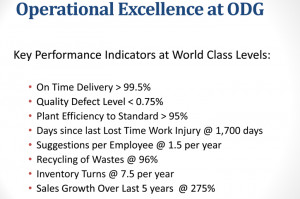 Operational Excellence Goals