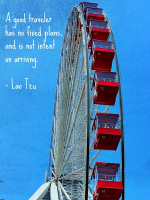 Lao Tzu quote with ferris wheel, via livlane.com