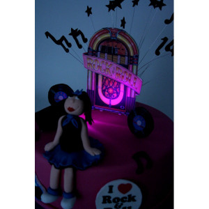 Rock n Roll Birthday Cake