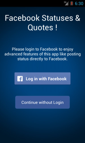 Facebook ♥ Statuses & Quotes ! - screenshot