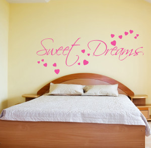 Details about SWEET DREAMS WALL STICKER ART DECALS QUOTES BEDROOM W43