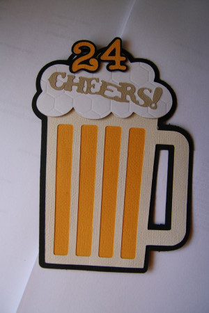 Male birthday card beer stein using Cricut Everyday Pop Ups ...