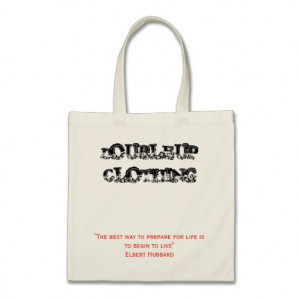 DUC TOTE: LIFE QUOTE. BAG