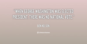 When George Washington was elected president, there was no national ...