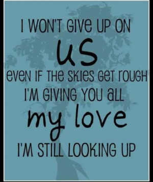 Dont give up on me x