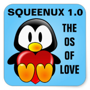 Computer Geek Valentine: Operating System for Love Square Sticker