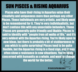 Pisces Aquarius #Pisces Ascendant #Pisces Rising #Pisces