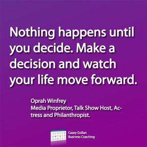 Oprah Winfrey Motivational Quote | Make A Decision.